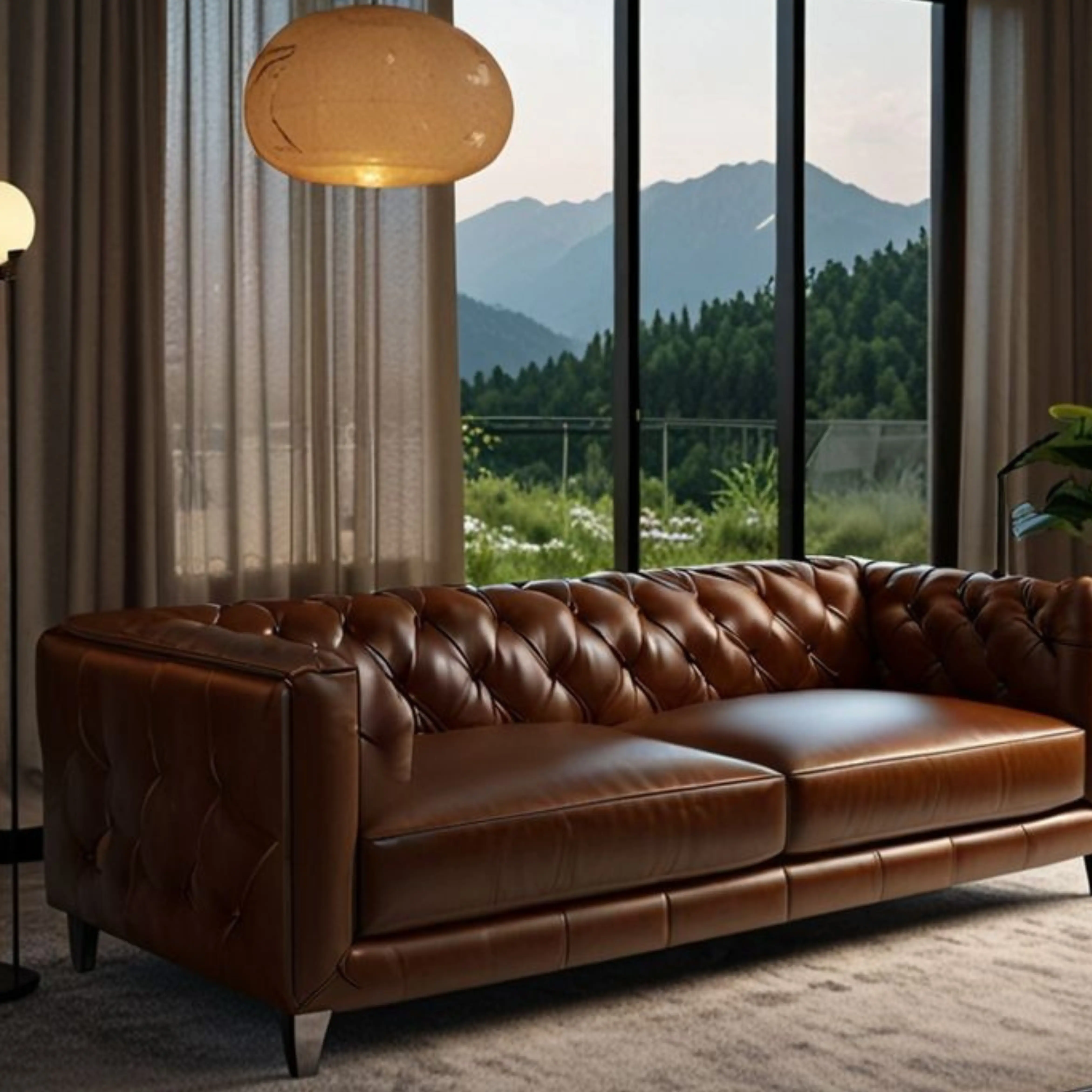 leather sofa
