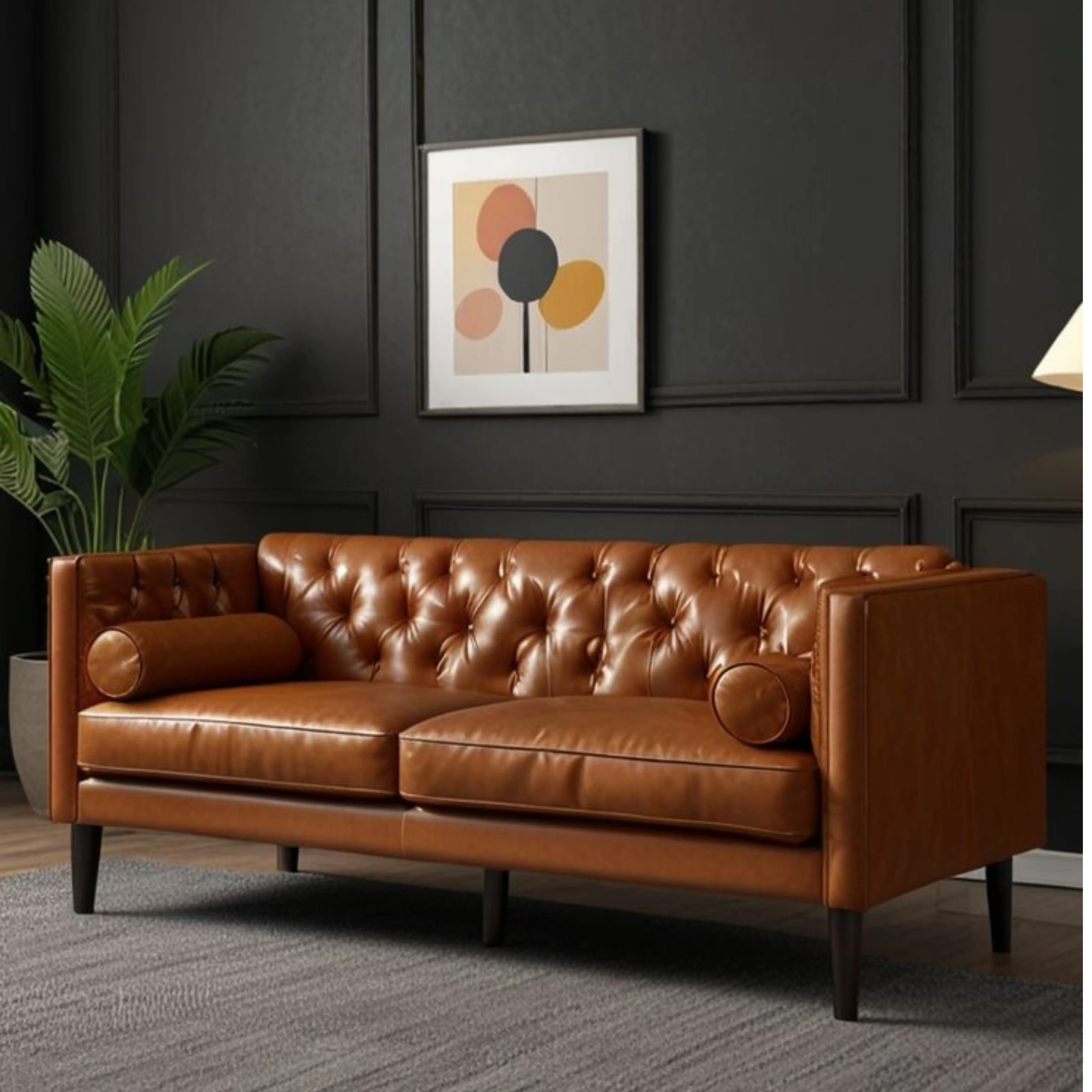 leather sofa